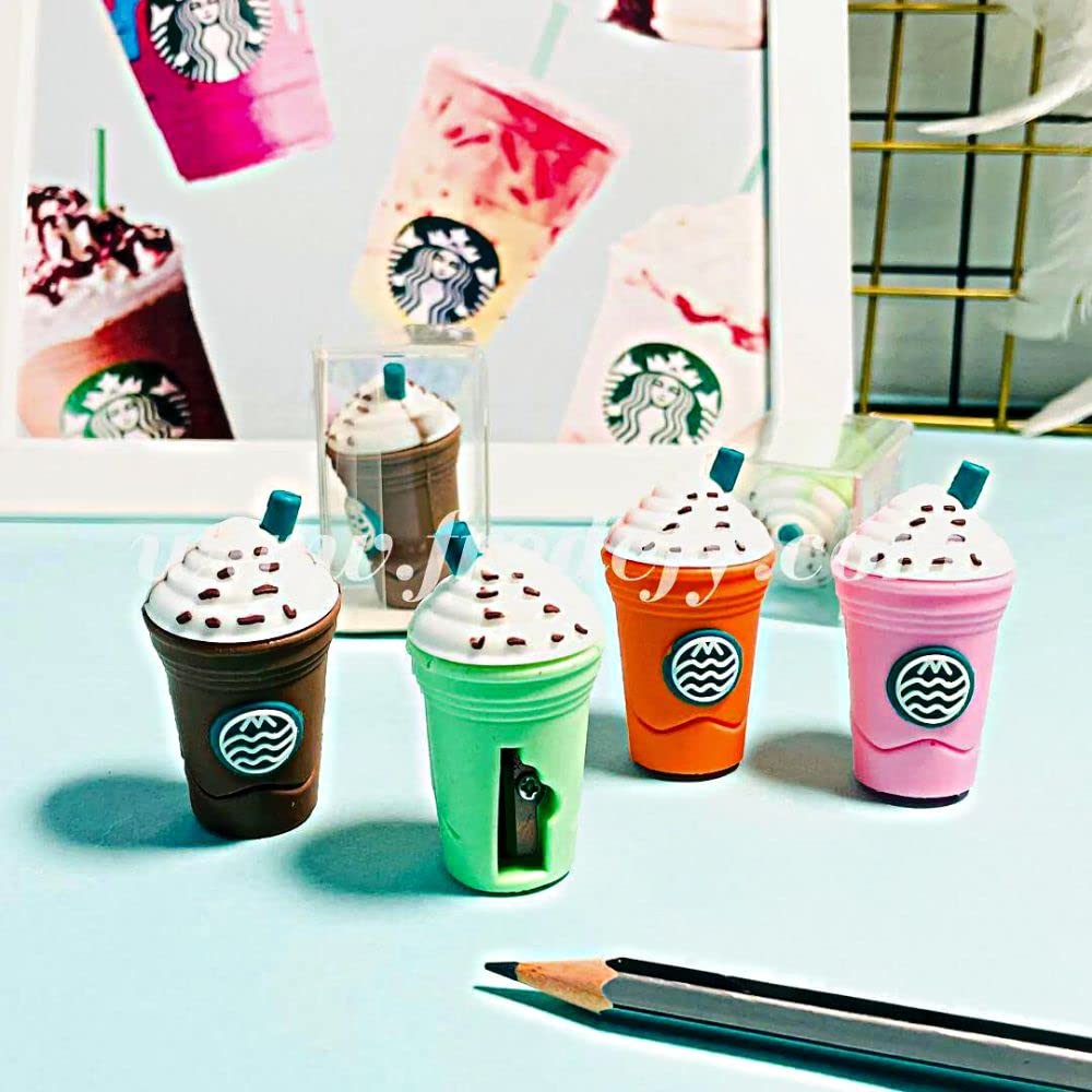 2In1 3D Cute Coffee Or Ice cream Shape sharpner Like Rotary Manual Pencil Sharpener for Kids Ice Cream Style Office School Supplies, Back to School Gift for Students,Kids Educational Stationary kit, B'Day Return Gift (1 Pc) 2In1 3D Cute Coffee Or Ice cream Shape sharpner Like Rotary Manual Pencil Sharpener for Kids Ice Cream Style Office School Supplies, Back to School Gift for Students,Kids Educational Stationary kit, B'Day Return Gift (1 Pc)